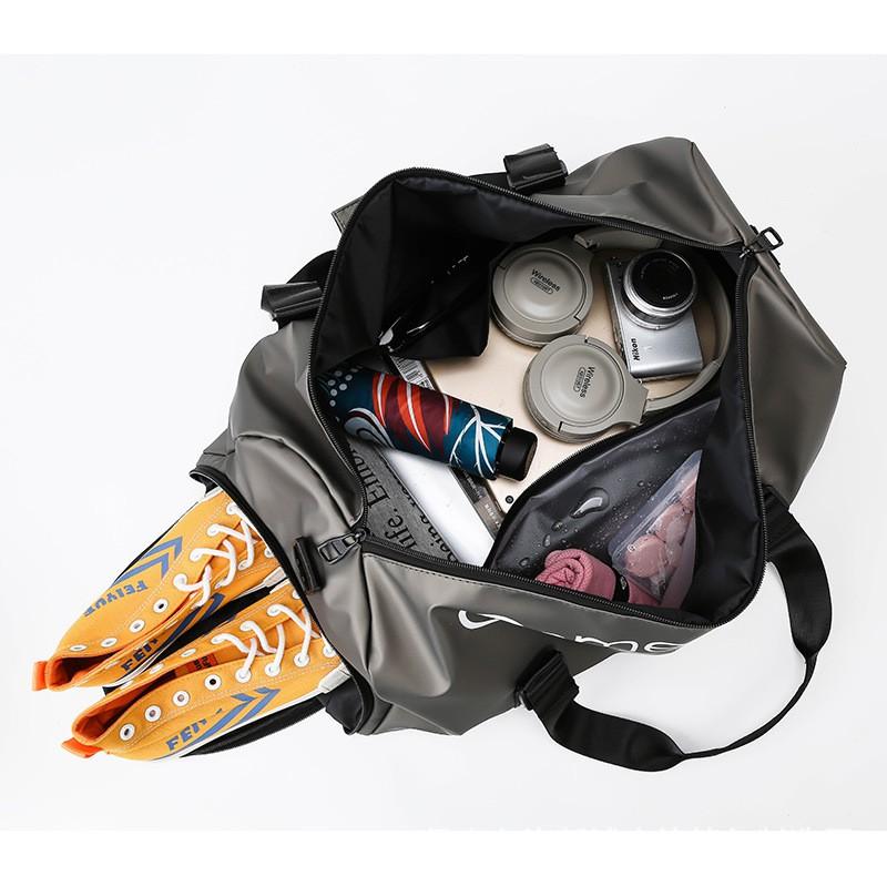 Large Capacity Gym Bag With Wet/Dry Compartment Shoe Pocket Travel Backpack Men Women