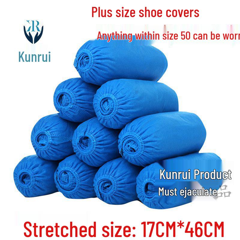 Extra Thick, Wear-Resistant, Anti-Slip Non-Woven Shoe Covers for Home, Students & Adults