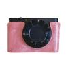 Flexible PU Leather Half Camera Case Bag Soft Lining Cover For Camera Featuring Easy Battery Access