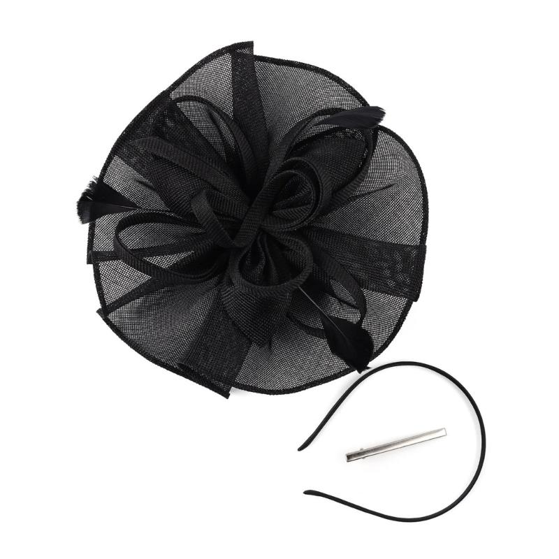 1920s Mesh Flower Hat Hair Pin Church Headband Party Dress Up Fascinator Hat Teaparty Headband Party Supply