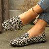 Ladies Shoes 2024 Slip-on Women's Flats Fashion Belt Buckle Daily  Flats Women Hot Sale Leopard Print Plus Size Flat Low Heels