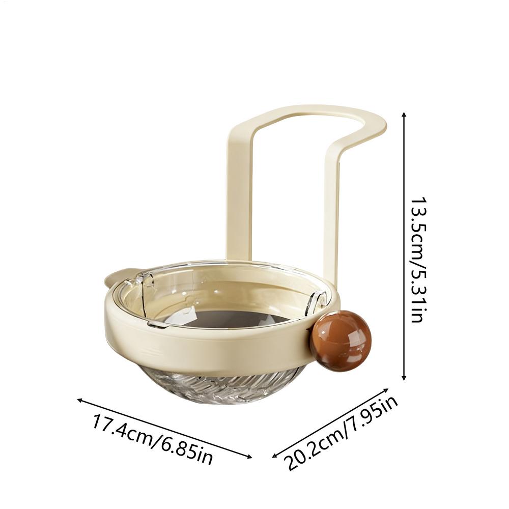 

Sink Strainer Basket For Food Automatic Dumping Filter Rack Sink Vegetable Draining Basket For Home Cooks Busy Parents Apartment білий