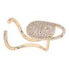 Nail Cover Rings Adjustable Size Beautiful Practical Wear Easily Safe Material Finger Decoration Rings for Parties3047 Gold