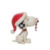 Enesco Peanuts by Jim Shore Snoopy Glitter Candy Cane Multicolor Figurine, 2.75 Inch,