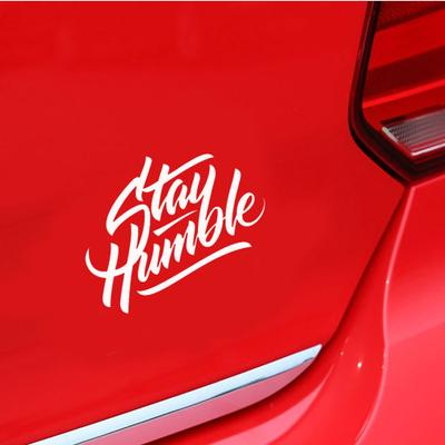 Stay Humble Letters Reflective Car Vehicle Body Window Decals Sticker Decoration