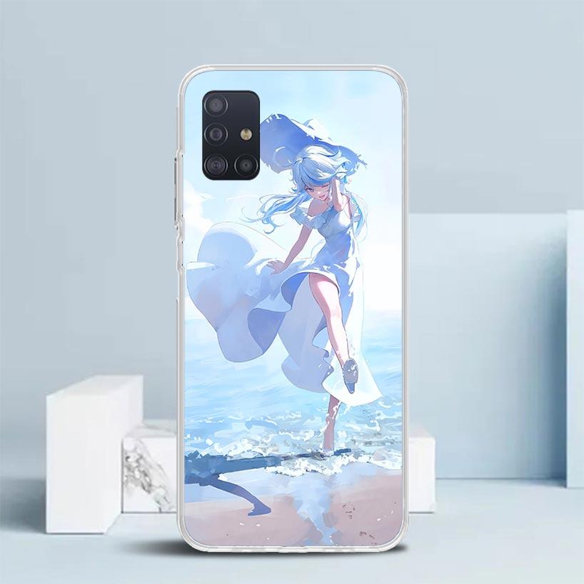 Cute Furina Genshin Impact Soft Cover for Samsung Galaxy A12 A22 A32 A52 A72 A02S Phone Case Note 20 Ultra 10 S10 Plus A51 A71 A