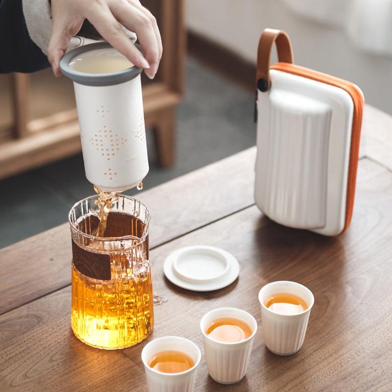 Ceramic Filter Inner Liner Kung Fu Tea Set Portable Quick Tea Cup
