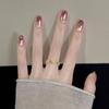 Gothic Red & Black Gradient Handmade Long False Nails