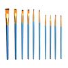 Gouache, Oil, Acrylic & Watercolor Brush Set — Nylon Hair Brushes for Art Students & Children