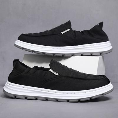2025 New Men's Shoes Lightweight Umbrella Cloth Breathable Fashion Street Casual Single Shoes Lazy One Pedal Men's Cloth Shoes