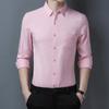 Spring and Autumn Men's Long-sleeved Shirt Youth Casual Solid Color Shirt Men's One Piece