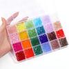 15/24Grids 4mm Multicolor Crystal Beads Bicone Shaped Faceted Loose Glass Beads For Jewelry Making Bracelet Necklace DIY Earring
