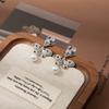 Premium Color Flower Diamond Butterfly Tassel Pearl Earrings Super Fairy Gentle Sweet Fairy Wind Earrings