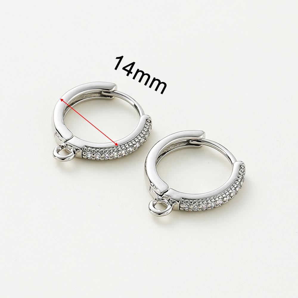 14K 18K Gold Plated Round Circle Gold Plated Hoop Earrings For Women Korean Fashion Ring Earrings Jewelry Accessories