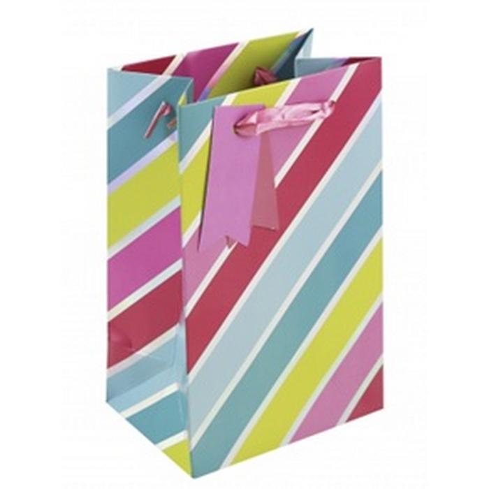 Eurowrap Holo Stripes Perfume Bag (Pack of 6)