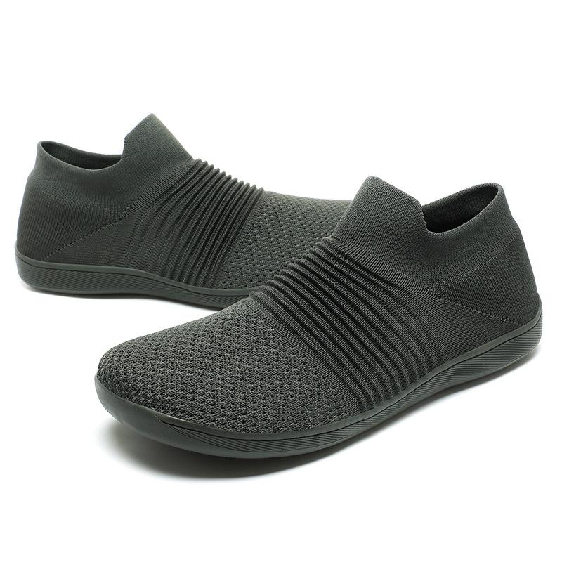 

New outdoor casual wear-resistant breathable widened fly-woven non-slip low-top couple shoes men s shoes 45 армия зеленый