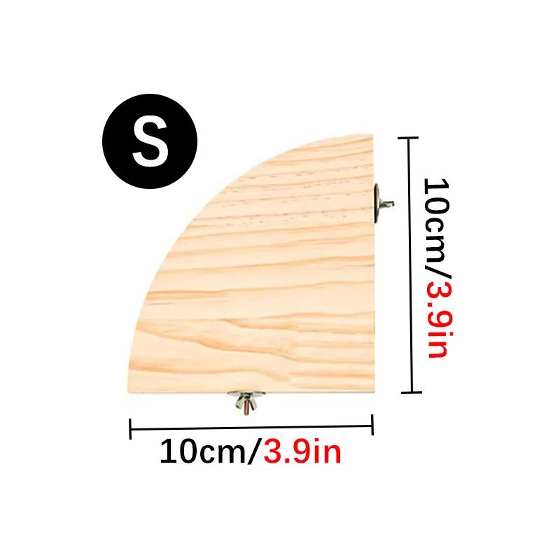 

Подставка в форме веера для попугаев, деревянная подставка, аксессуары для клеток для птиц, насест для мелких животных, шиншилл, белок, хомяков, подставка-доска