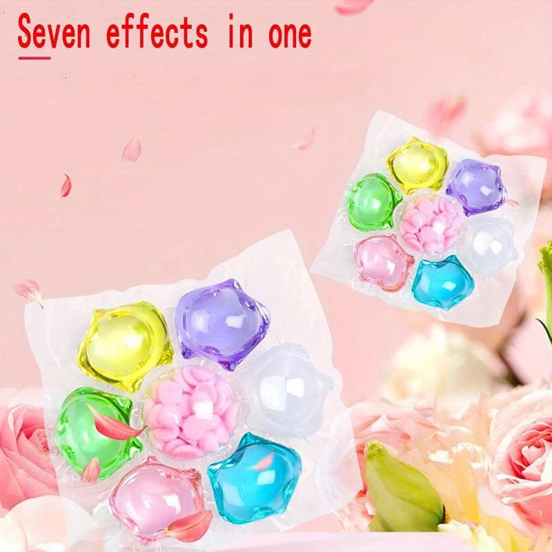 7 In 1 Fragrance Multi-purpose Strong Detergent Sweat Removal Cleaning Concentrated Laundry Detergent Beads Softener Gel