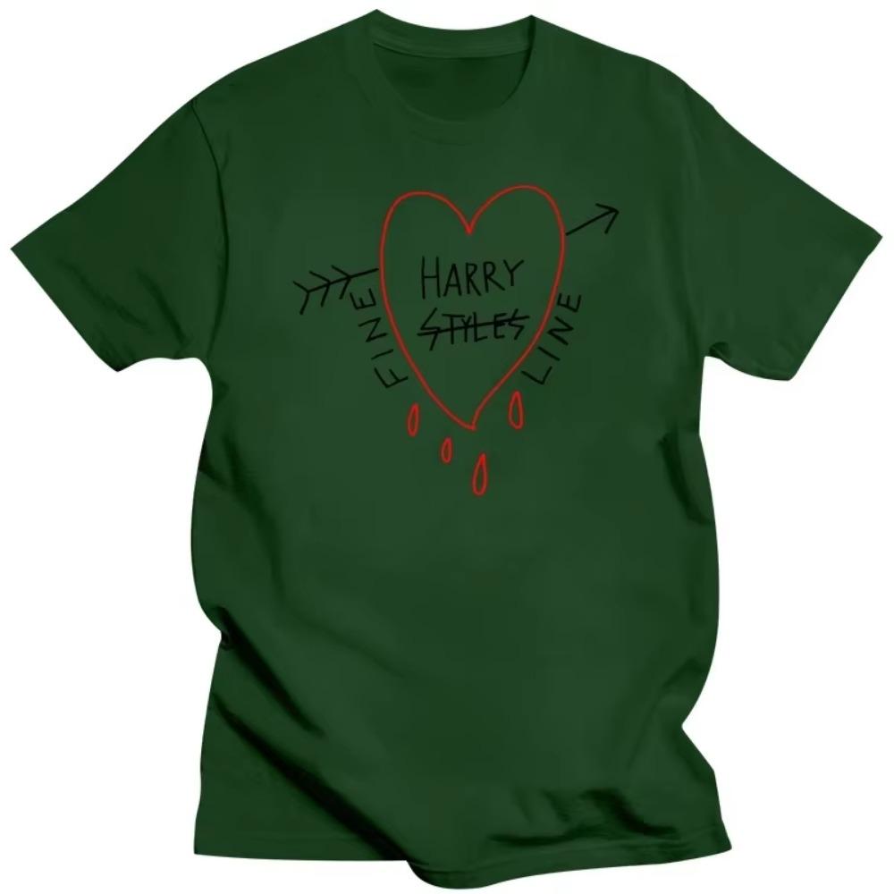 T-shirt Album FINE LINE Été Harajuku Vintage Femmes Hommes Hip Hop Chemises Graphiques Unisexe Mode Streetwear Hauts Tee Happy Styles