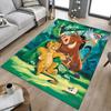 Lion Adventure Carpet For Playroom Bedroom Living Room Sofa Home Decorkids Game Area Rug Nonslip Floor Mat