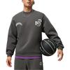 Li Ning BADFIVE Sweatshirt Men's Obsidian Gray AWDU091-6