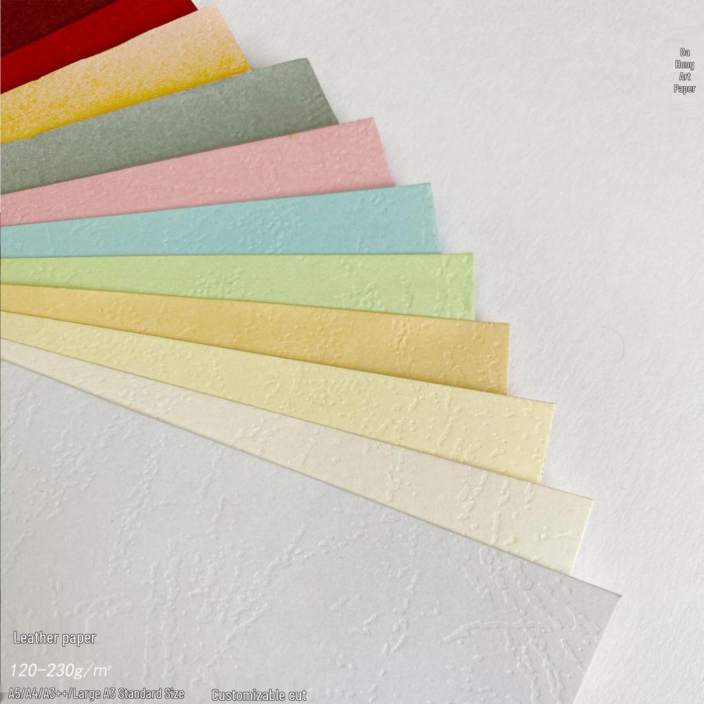 Textured Cloud Skin Cardstock: 230g A4 for Tender Documents, Painting Albums; 300g Thickened Cover A3+ Colored, Textured, Embossed