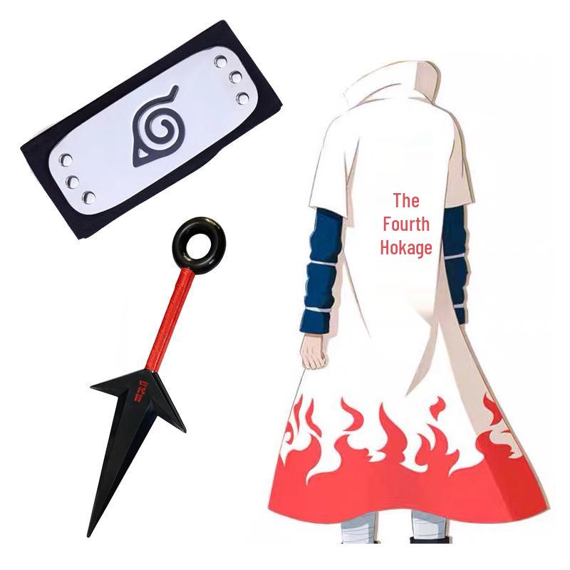 Minato Namikaze Akatsuki Outfit: Naruto Vierter Hokage Cosplay Trenchcoat