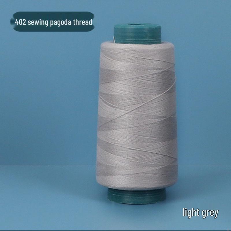 402 Polyester Thread: Black & White Sewing Thread for Hand Needlework and Household Sewing Machines