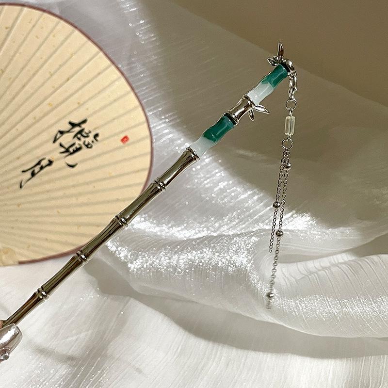 Traditional Sandalwood Hairpin for Chinese Cheongsam & Hanfu Updo