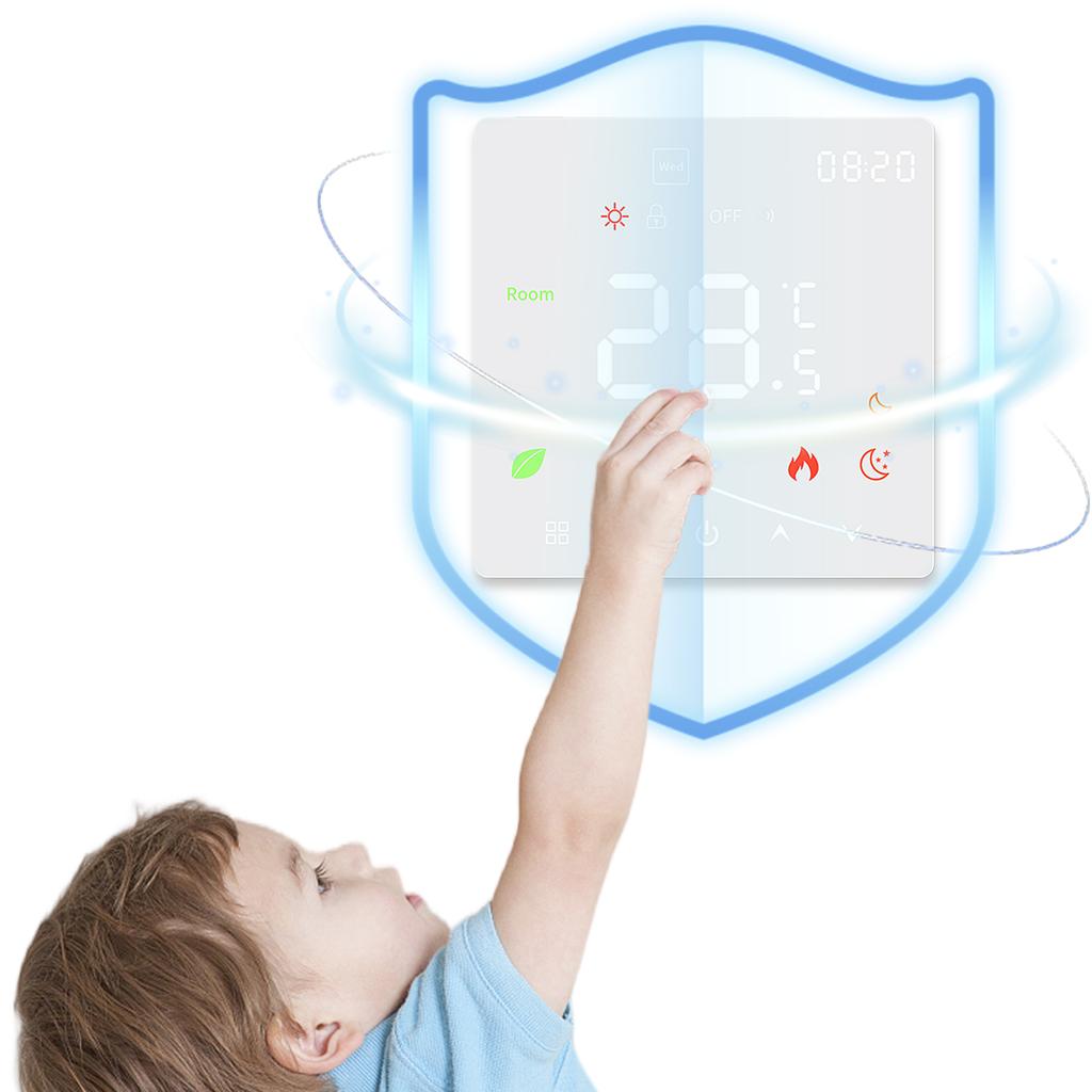 16A Digital Thermostat with LCD Display Floor Heating Temperature Controller Smart Home Assistant for Home