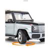 1/24 BENZ EQG New Energy Car Model Diecast Alloy Metal Toy Off-road Vehicles Car Model Simulation Sound and Light Childrens Gifts
