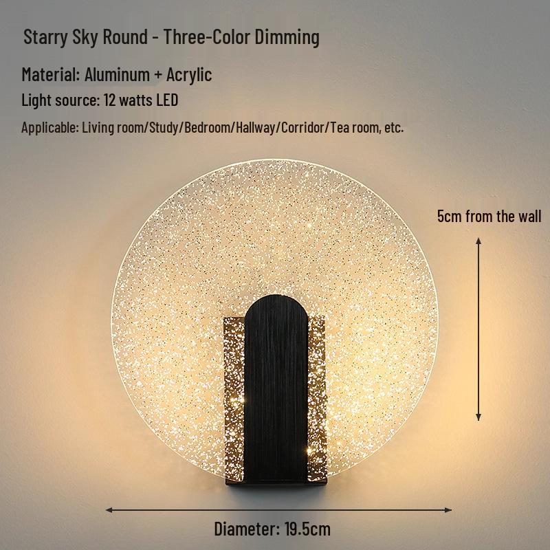 Acrylic Wall Lamp: Modern Creative Design for Bedroom, Hallway, Staircase, and Decorative Use