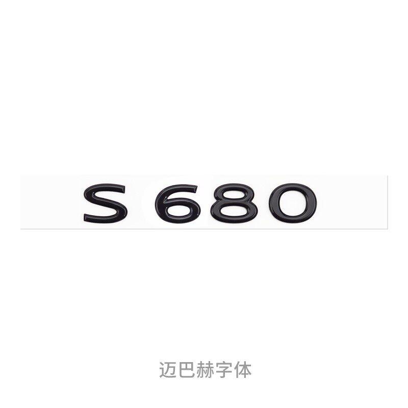 Car Emblem Badge 3D ABS Letter Sticker For Maybach S480 S580 S680 GLS480 GLS600 V12 Auto Trunk Fender Exterior Accessories G8