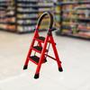 3 Step Ladder Folding Stool Heavy Duty Portable Wide Anti Slip Pedal Herringbone