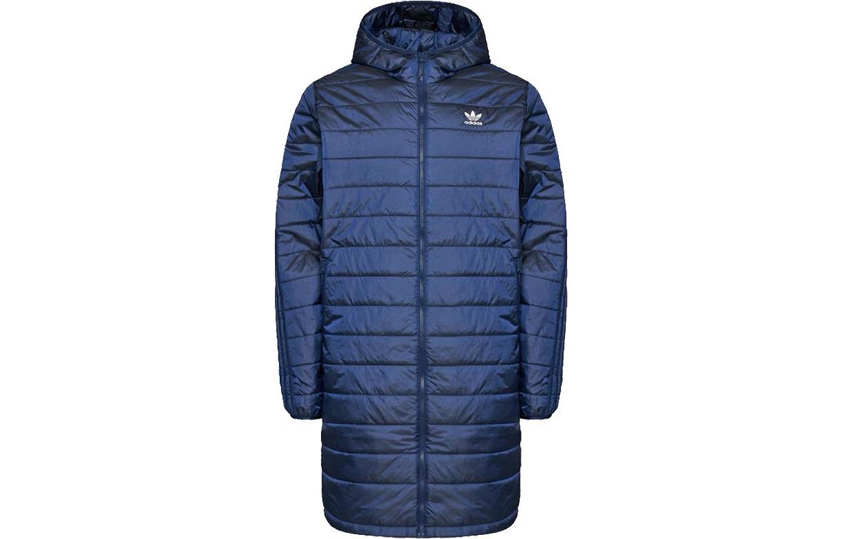 Adidas Puffer Jackets Men s Blue Hooded Moderate Other HM2460 XS