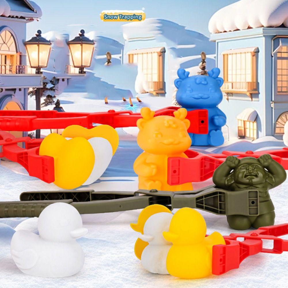 

Anti-slip Handle Winter Snowball Maker Toy Plastics Snow Sand Ball Making Molds Winter Outdoor Style 3