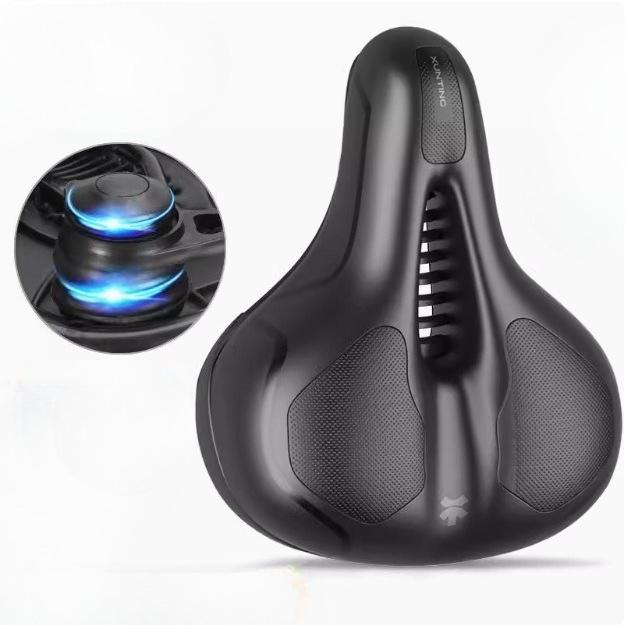Bicycle Seat Cushion Thickened Soft Silicone Suspension Comfortable Breathable Mountain Bike Saddle Riding Equipment Accessories