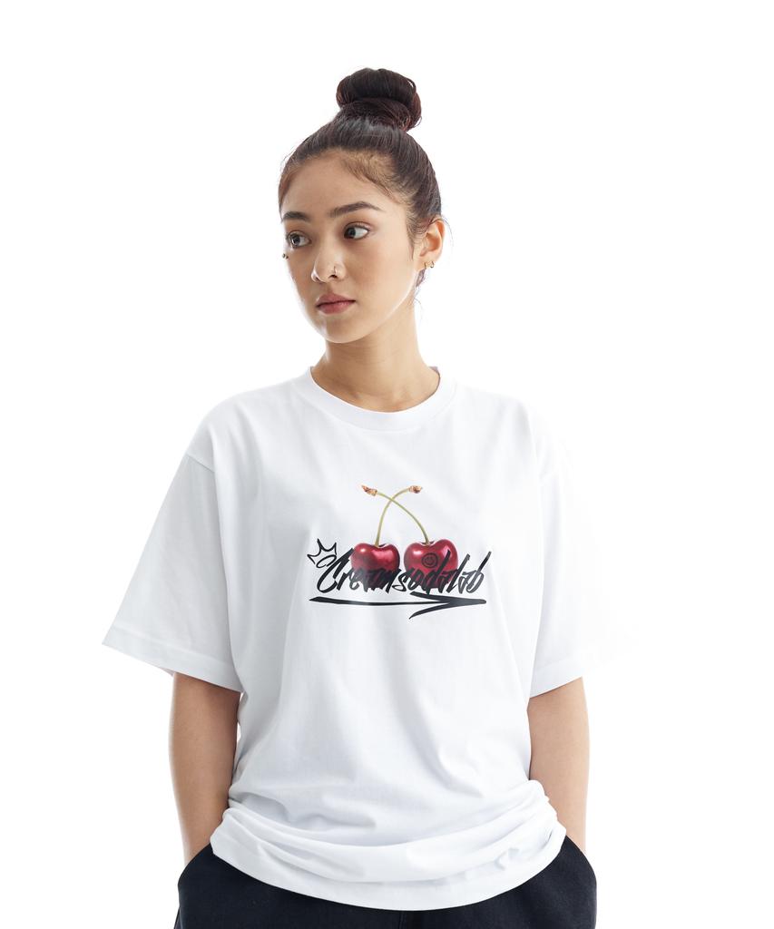 CREAM SODA LAB Cherry Logo Short Sleeve T-Shirt (Type B)