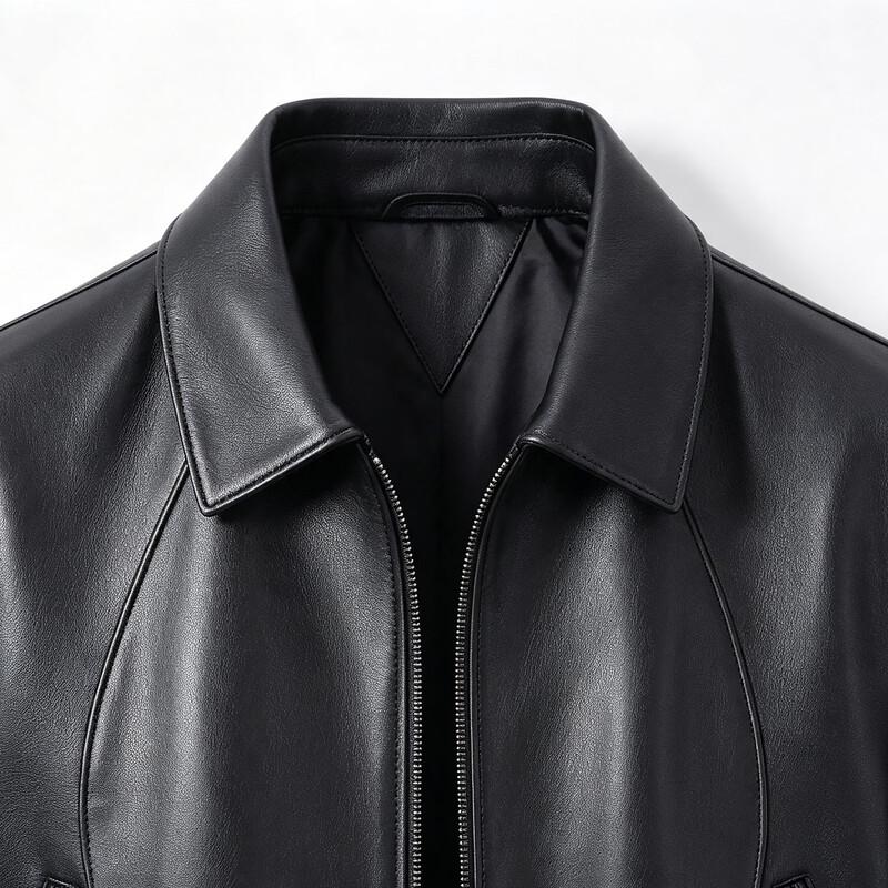 Antonio Men's Premium Sheepskin Leather Jacket with Silk Lining