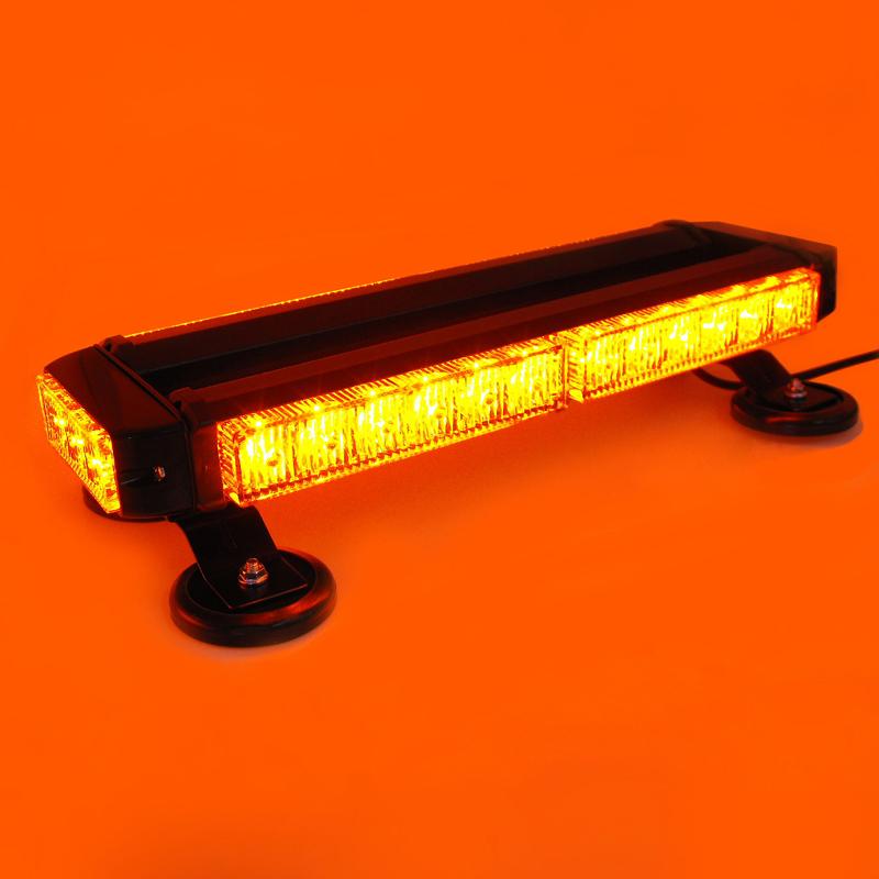 10inch Yellow Double Side Traffic Advisor Strobe Flash Light Bar Emergency Light Universal (13 Flashing Modes)