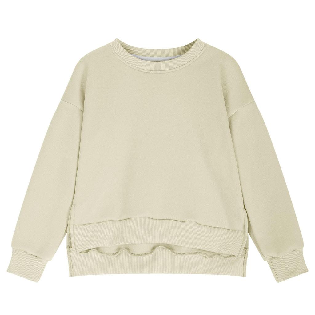 Girls' Fashion Casual Long Sleeve Color Sweatshirt for Everyday Wear