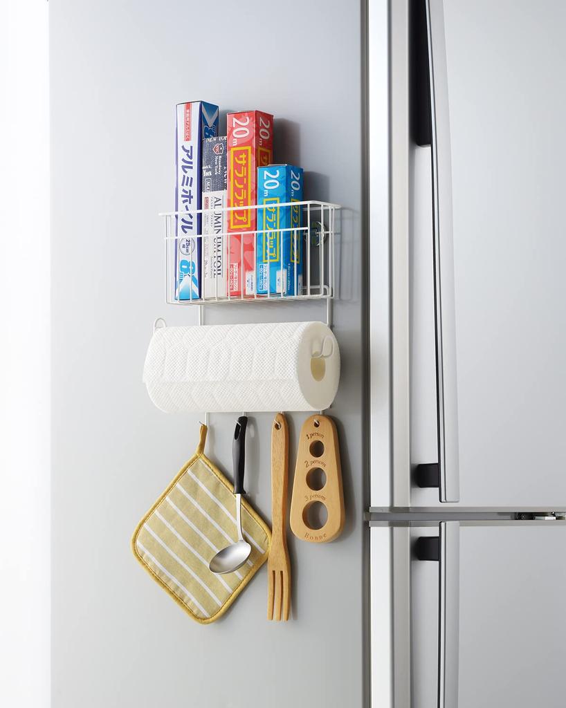 Yoshikawa Refrigerator Side Paper Wrap Antibacterial Made in 1306170 & Holder, Coating, Tsubame-Sanjo,