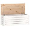 vidaXL Truhe Weiß 89x36,5x33 cm Massivholz Kiefer