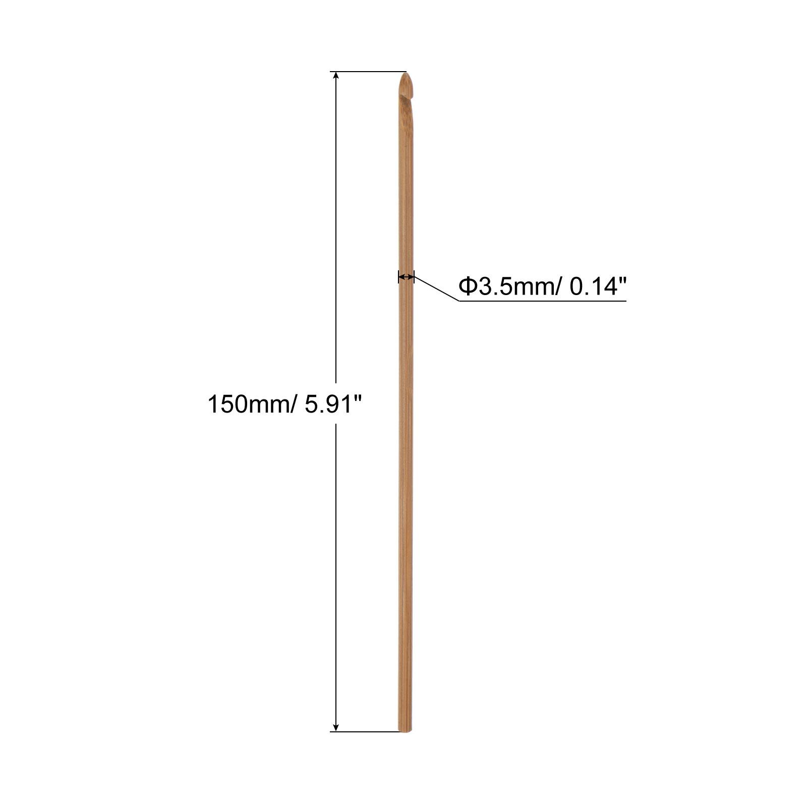 

6 шт. Деревянные бамбуковые крючки для вязания 3 мм-10 мм Вязальные крючки для рукоделия из пряжи