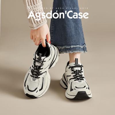 Augustine Platform Dad Shoes Women's 2025 New Summer Running Sports Shoes Retro Fashion Contrasting Casual Shoes