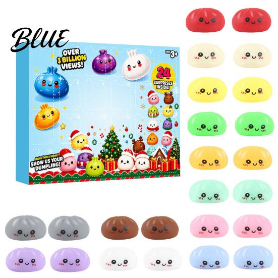 Advent Calendar for with Mini Toy Box Dumplings Squeeze Christmas Party 24-Day Countdown Activity Family