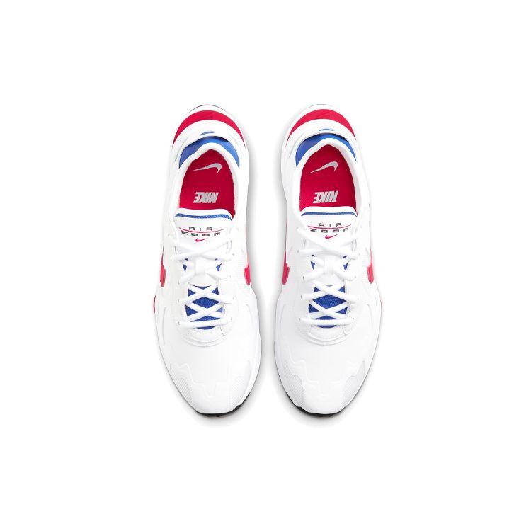 Nike Air Zoom Division Daily Comfort Fabric Synthetic Leather Cushioning Non-Slip Low-Top Marathon Running Shoes Men Sneaker White Red Blue CZ3567-100