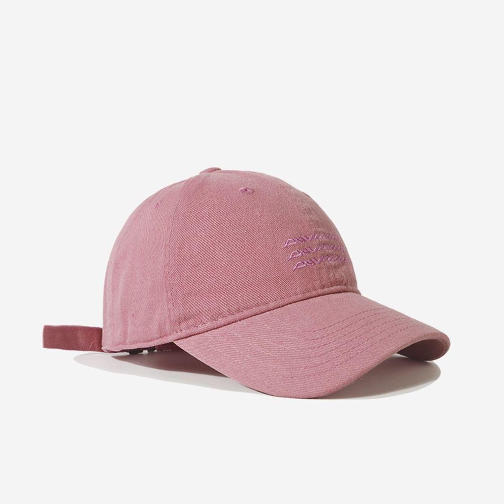 New Ripple Embroidery Washed Cotton Cap Sun Protection Simple Baseball Caps Vintage Casual Casquette Dad Hat Summer