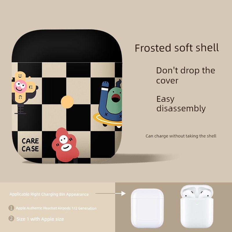 

Чехол для беспроводных Bluetooth-наушников Apple, чехол для Airpodspro, модный чехол третьего поколения, второго поколения, для Airpods2, мягкий чехол Pro, комплект, чехол для наушников Airpods3 Airpods1/2 Neutral [Chessboard Monster]]