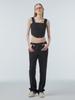 INSTANTFUNK Tweed Semi-Bootcut Pants - Black